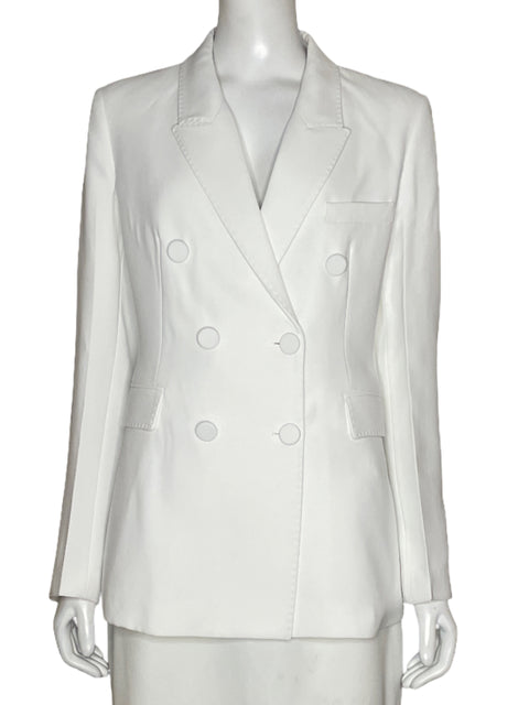 Blazer Zara Botones Blanco - Talla M