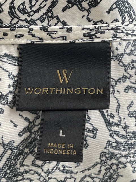 Blusa Worthington Crossbody Blanco-Talla L