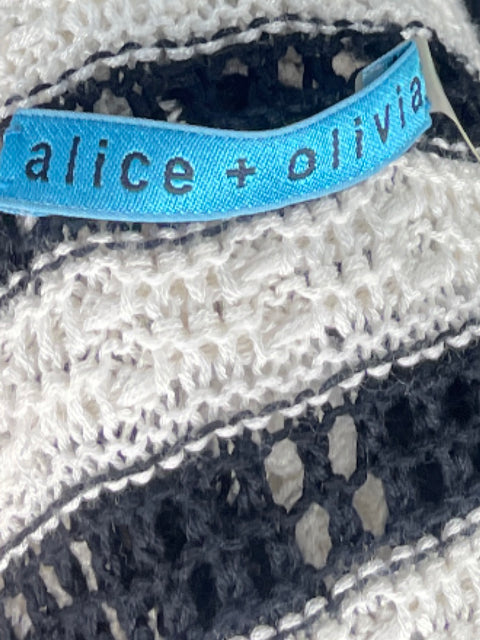 Sweater Alice + Olivia Rayas Blanco - Talla M