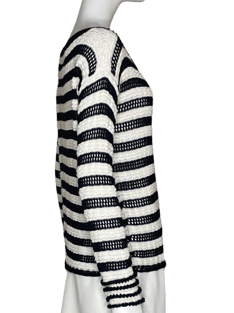 Sweater Alice + Olivia Rayas Blanco - Talla M