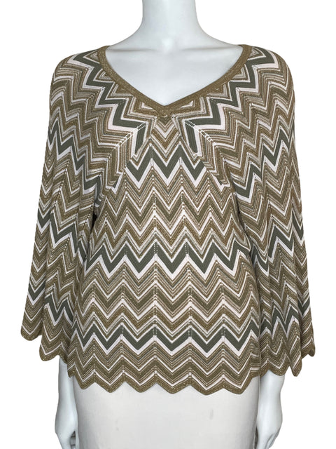 Blusa INC Tejida Multicolor Dorado-Talla S