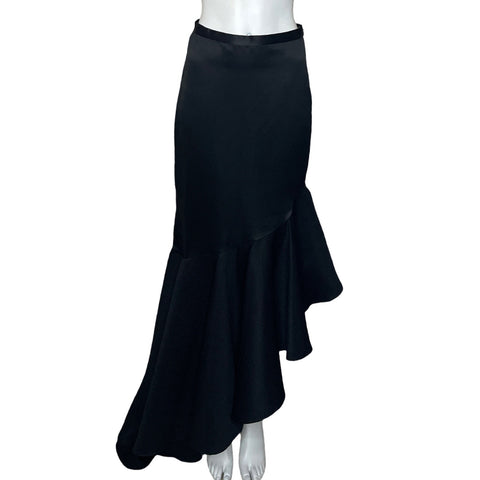 Falda Mariana Camacho Maxi Vuelos Negro-Talla U