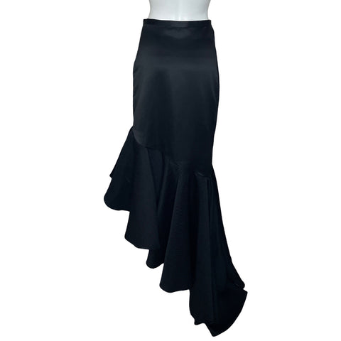 Falda Mariana Camacho Maxi Vuelos Negro-Talla U