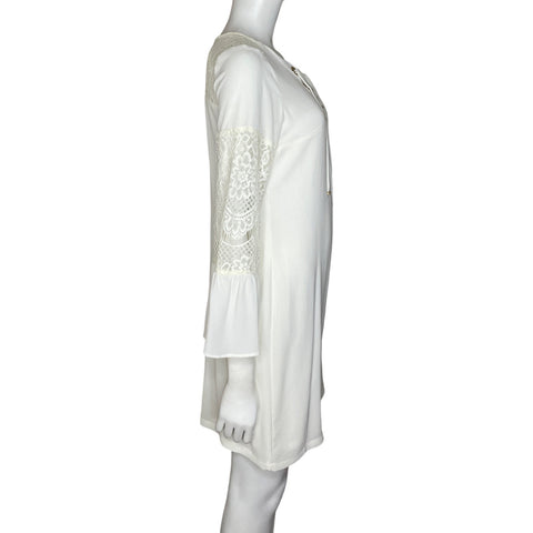 Vestido Studio F Encaje Blanco-Talla 8