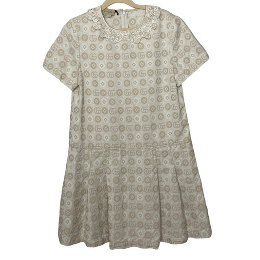 Vestido Gucci Canvas Beige-Talla 10