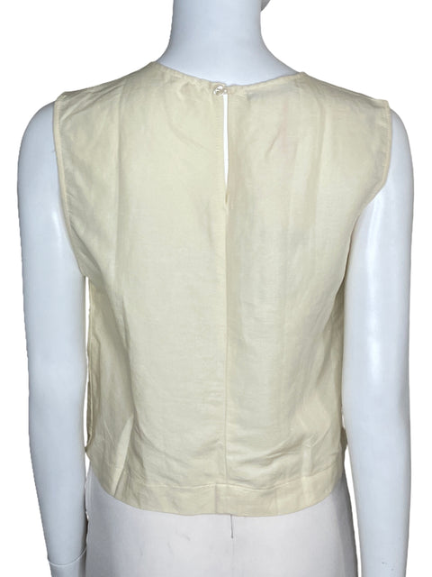 Top Colcci Fluido Sin Mangas Amarillo-Talla S