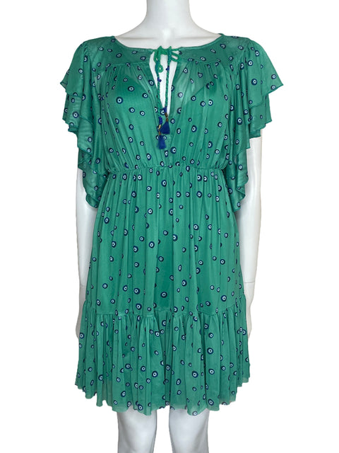 Vestido Dress To Ojo Turco Verde-Talla S