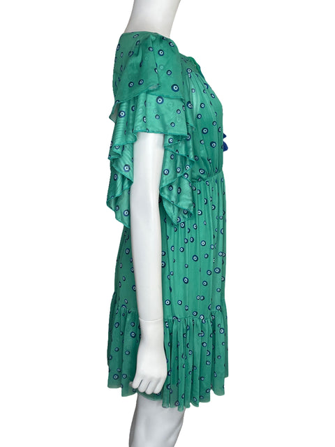Vestido Dress To Ojo Turco Verde-Talla S