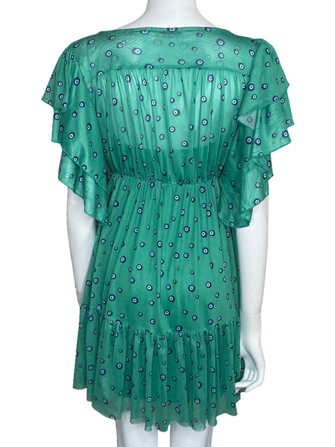 Vestido Dress To Ojo Turco Verde-Talla S