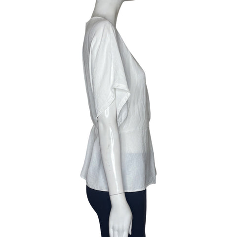 Blusa Primark Drapeado Blanco Talla 4