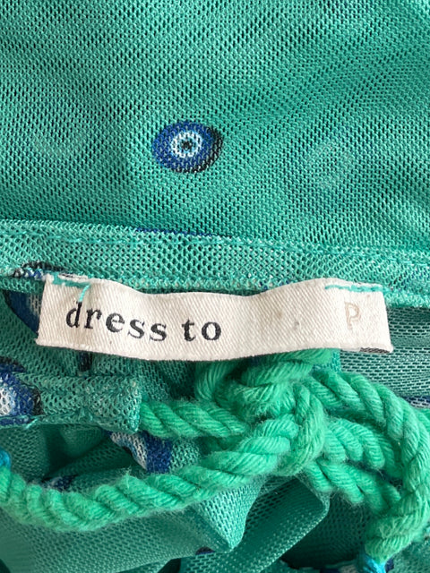 Vestido Dress To Ojo Turco Verde-Talla S