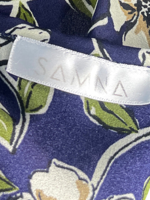 Kimono Samna Flores Azul - Talla S