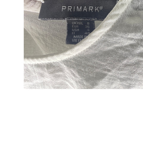 Blusa Primark Drapeado Blanco Talla 4