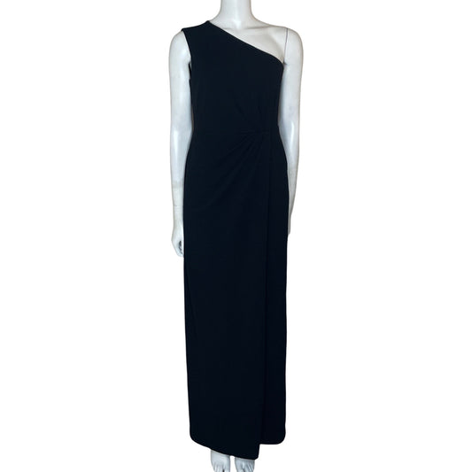Vestido Calvin Klein Drapeado Negro-Talla 6