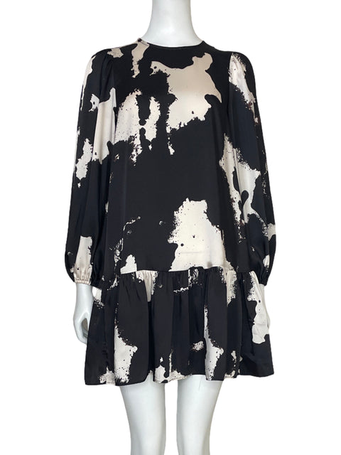 Vestido Alexis Estampado Negro-Talla XS