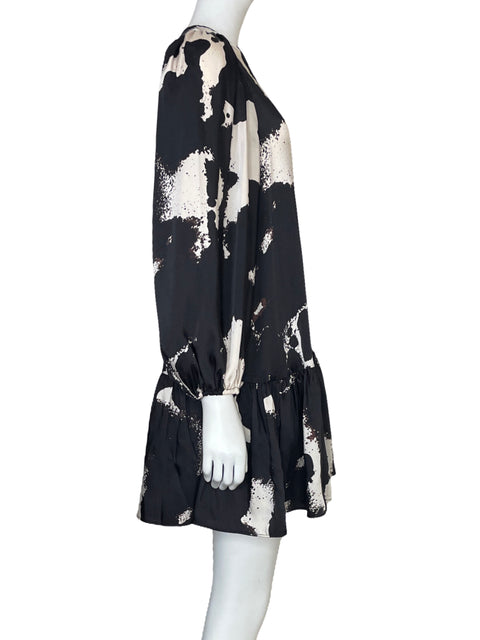 Vestido Alexis Estampado Negro-Talla XS