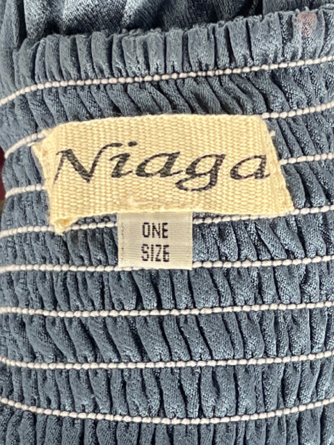 Vestido Niaga Tiras Azul-Talla 1