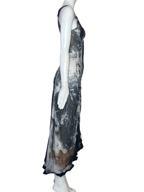 Vestido Diesel Estampado Negro-Talla M