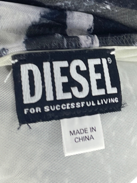 Vestido Diesel Estampado Negro-Talla M