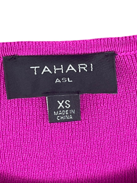 Blusa Tahari Punto Rosado-Talla XS