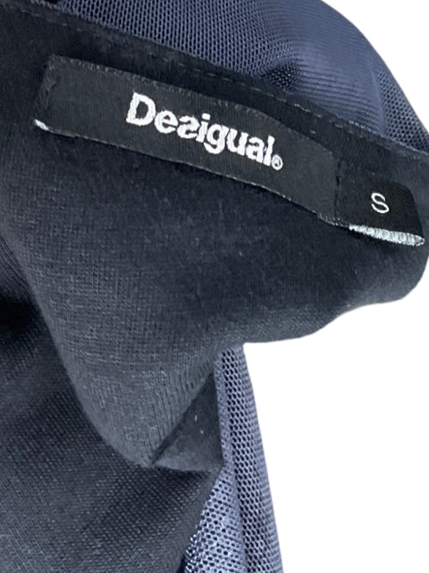 Vestido Desigual Midi Floral Negro - Talla S