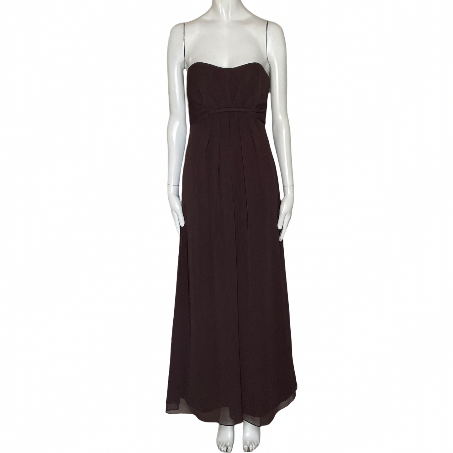 Vestido Vineyard Collection Strapless Marròn-Talla 6