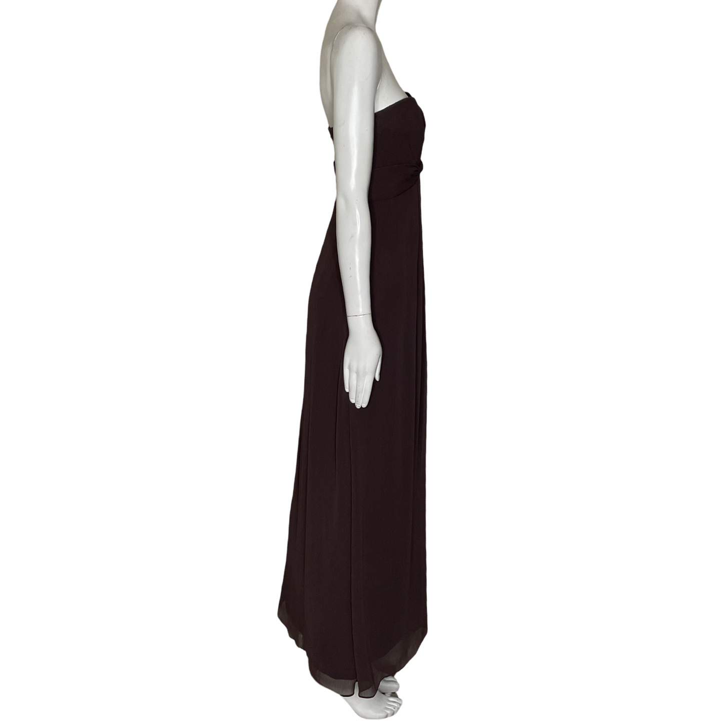 Vestido Vineyard Collection Strapless Marròn-Talla 6