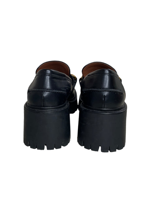 Calzado Zara Chunky Mocasines Negro-Talla 40