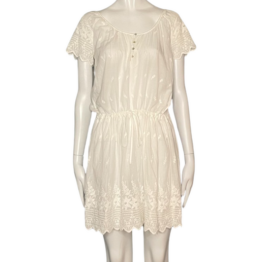 Vestido Rapsodia Encajes Blanco- Talla M