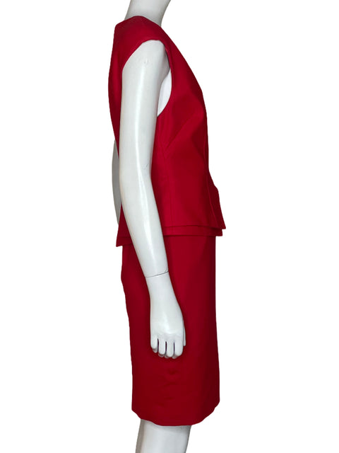Vestido Ted Baker Zipper Rojo - Talla 2