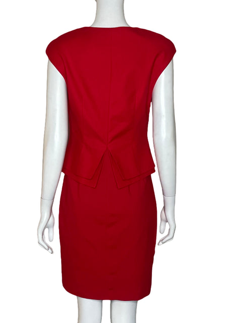 Vestido Ted Baker Zipper Rojo - Talla 2