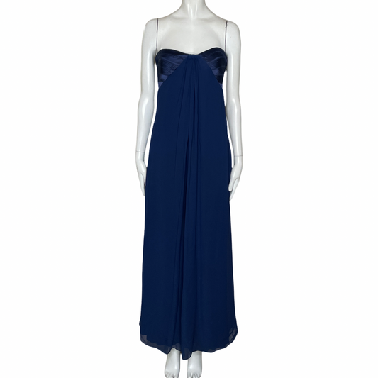 Vestido Hailey Logan Strapless Azul-Talla 6