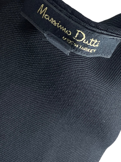 Vestido Massimo Dutti Midi Fluido Negro - Talla 6
