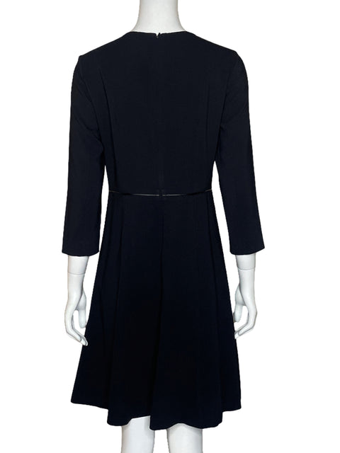 Vestido Massimo Dutti Midi Fluido Negro - Talla 6