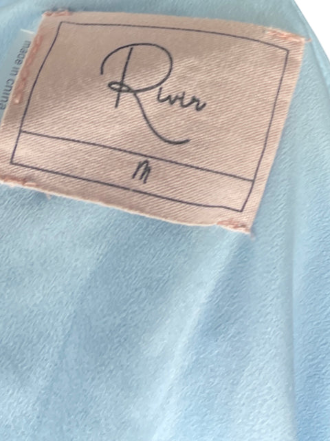 Vestido River Midi Encaje Azul - Talla M