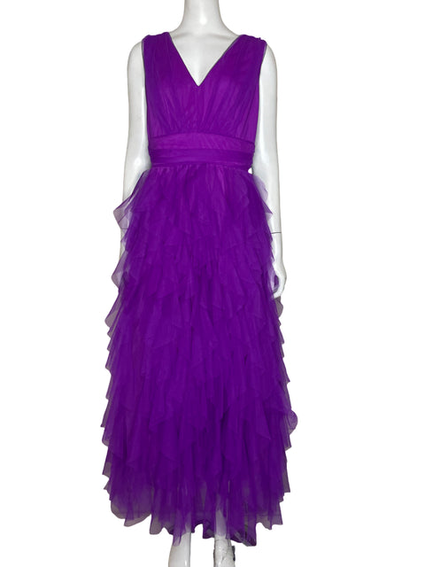 Vestido Fate Tul Morado - Talla M