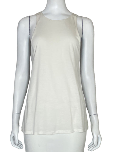 Blusa Massimo Dutti Cruzada Blanco-Talla S
