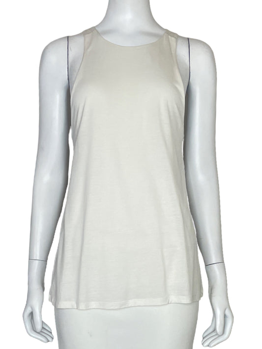 Blusa Massimo Dutti Cruzada Blanco-Talla S