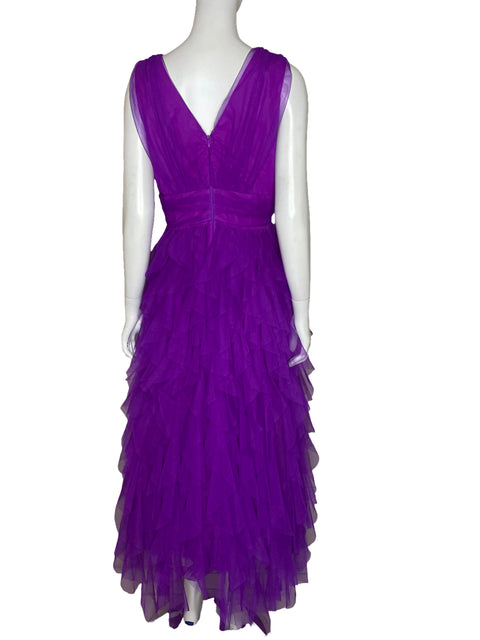 Vestido Fate Tul Morado - Talla M