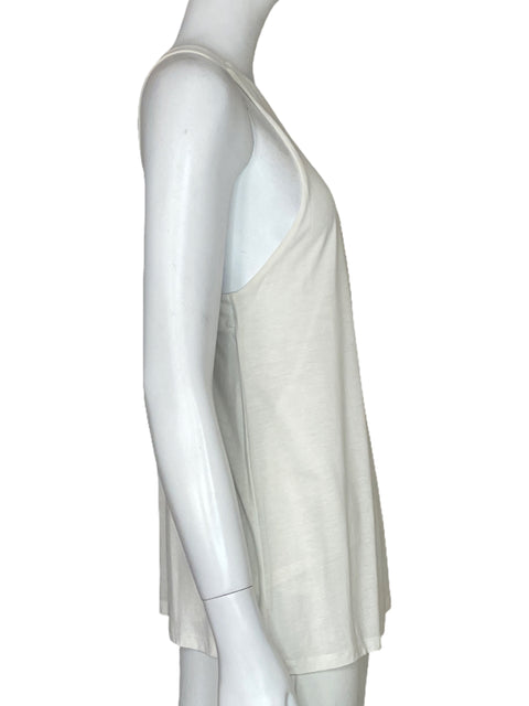 Blusa Massimo Dutti Cruzada Blanco-Talla S