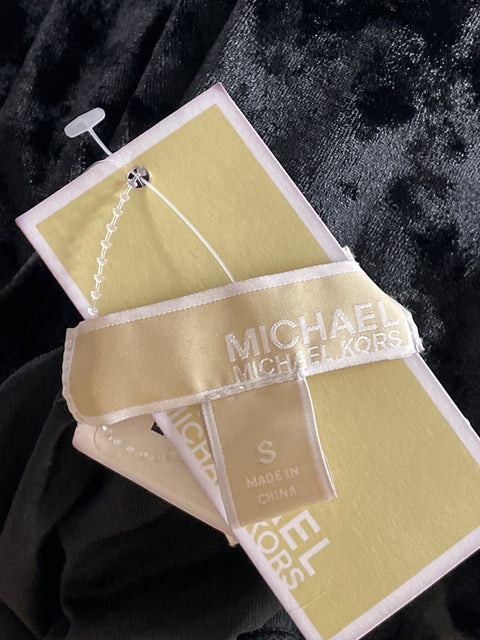 Vestido Michael Kors Maxi Velvet Negro-Talla S