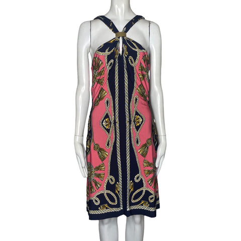 Vestido Cache Cuello Hebilla Rosado-Talla M
