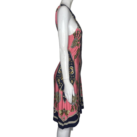 Vestido Cache Cuello Hebilla Rosado-Talla M