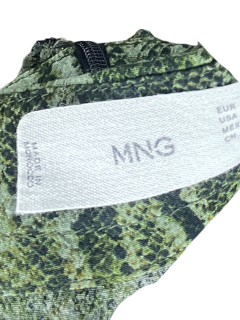 Falda MNG Leopard Print Verde - Talla XS