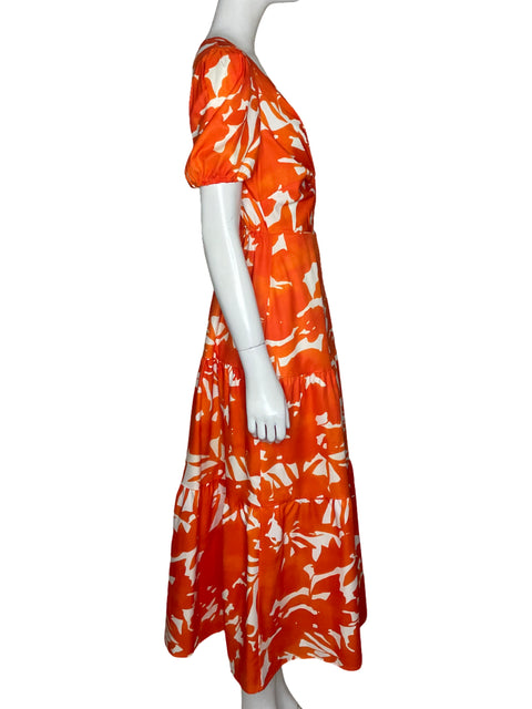 Vestido Tesoro TPS Estampado Naranja - Talla S