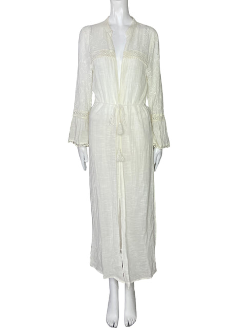 Salida De Baño Tularosa Troquelado Blanco-Talla S