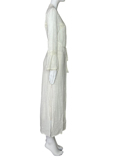 Salida De Baño Tularosa Troquelado Blanco-Talla S