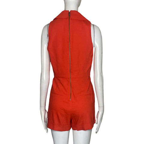 Romper Alice + Oliva Cuello Cruzado Naranja-Talla 2