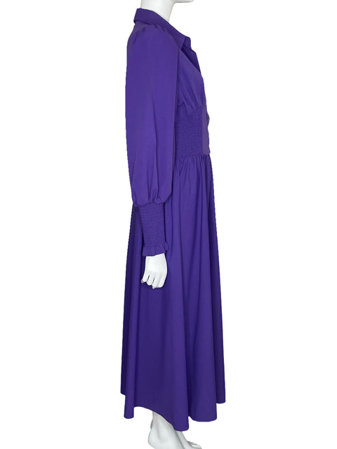 Vestido Tesoro TPS Midi Mangas Bombachas Morado-Talla L