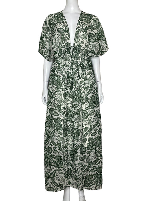 Cardigan Primark Estampado Verde - Talla S